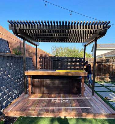 Cedar Decking in Pomona